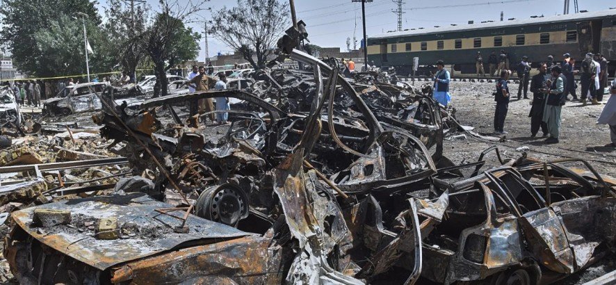 Fidayeen Attack In Quetta 24 Killed As Explosives Laden Vehicle Slams Into Military Shuttle Train
