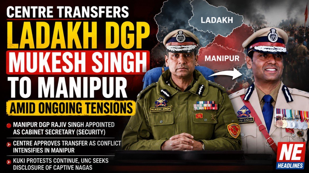Ips Mukesh Singh Transferred To Manipur As Dgp; Rajiv Singh Shifted To Centre