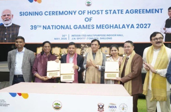 Meghalaya Formally Signs Host Agreement For 39th National Games 2027