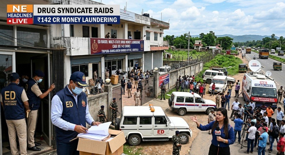 Ed Raids Multiple Locations Across Mizoram, Tripura, And West Bengal